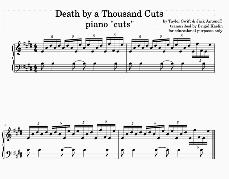 Death By a Thousand Cuts