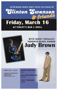 Judy Brown with Clinton Swanson and friends