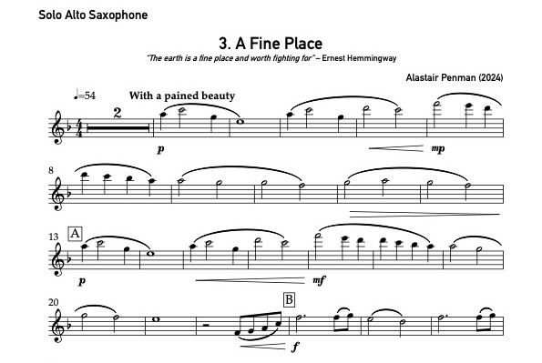 A Fine Place (Alto Sax & Tape) - Alastair Penman