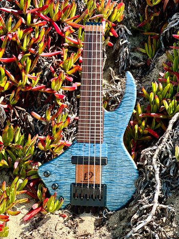 Wing Bass.  Custom, 18" scale travel bass.  2025 from WingInstruments.com
