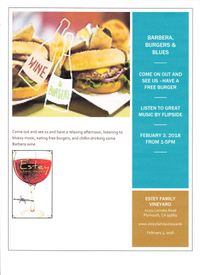 Barbera, Burgers and Blues