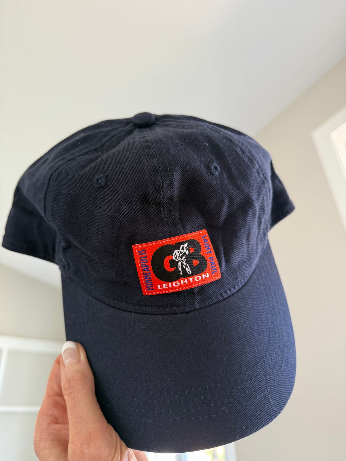 GB Leighton Navy Blue Cap with Orange GB Logo