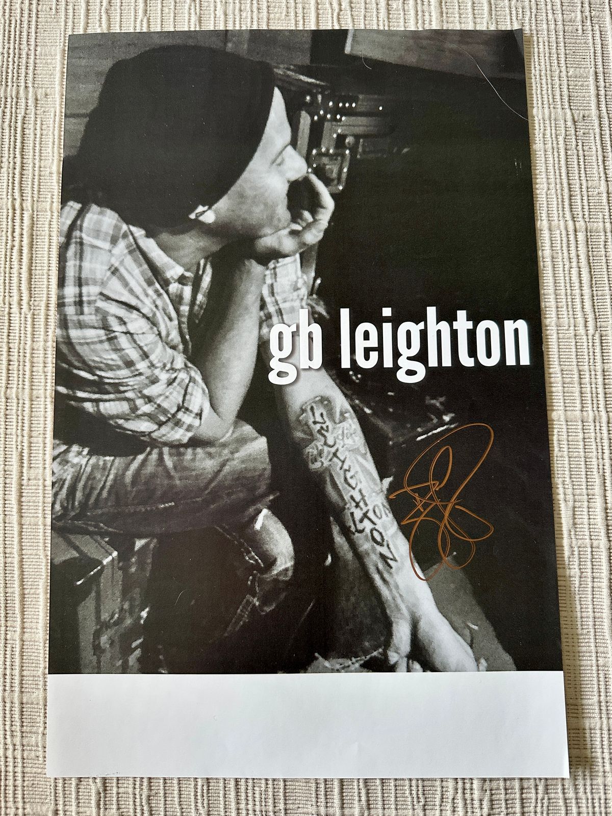 GB Leighton Signed 2nd Chance Poster