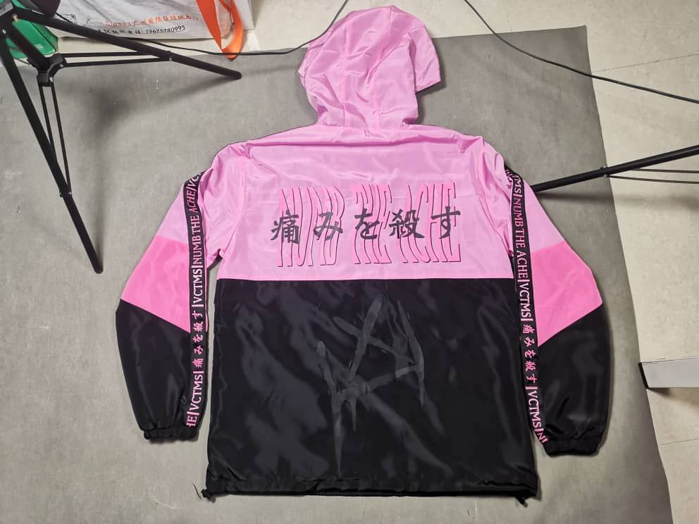 Numb The Ache Pink Windbreaker - VCTMS
