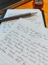 HANDWRITTEN LYRIC SHEET