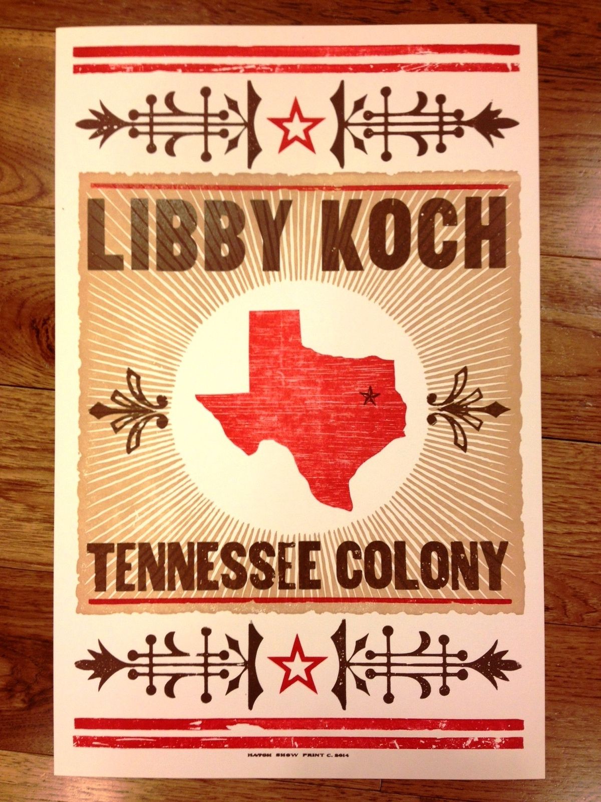 Tennessee Colony Hatch Show Print