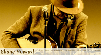 Shane Howard Website

