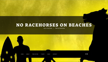 No Racehorses on Beaches Website
