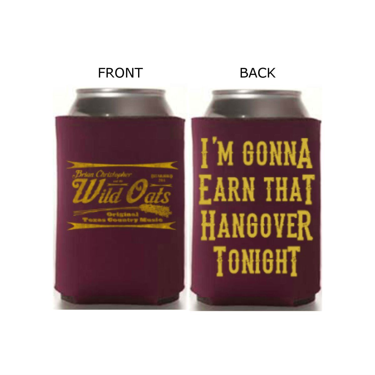 Beer Koozie (Hangover) w/ color options