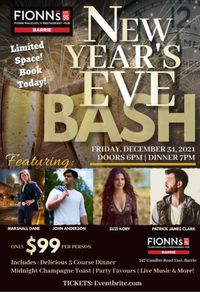 New Years Eve with Suzi Kory, Marshall Dane, John Anderson, and Patrick James Clark
