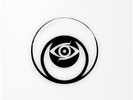Eye Moon Symbol Button 