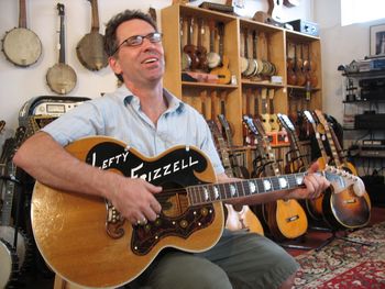 Myself and Lefty Frizell's guitar! I look like I can't believe I was actually able to pull off an E chord!
