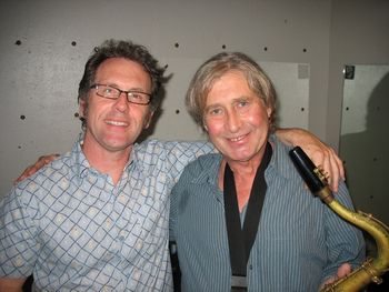 With Stooges sax player Steve MacKay in San Francisco. What a soulful, rocking musician..

