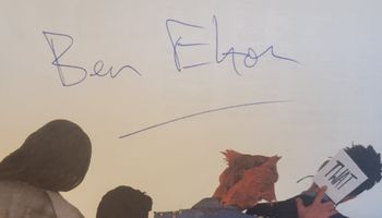 Young Ones Book signed by Ben Elton 1984
