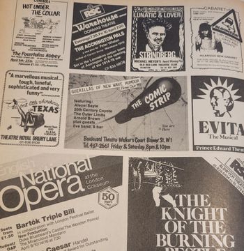 Comic Strip Club advert Time Out April 10-16 1981

