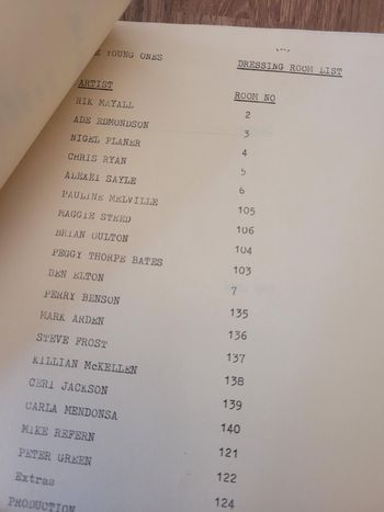 The Young Ones shooting script 1984 'Sick'
