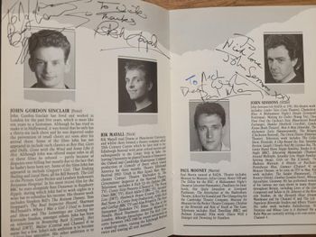 cast signed programme
