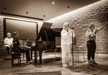 Natalie Grant & Becky Nordquist leading worship
