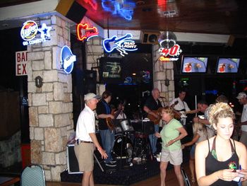 The Big Head Band on the inside with Joe and Lynn cutting a rug!
