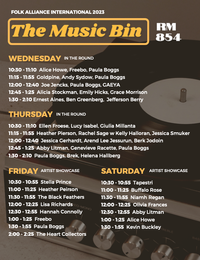 Jessica Gerhardt at Folk Alliance International (private showcase: The Music Bin)