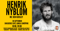 Henrik Nyblom på verandan