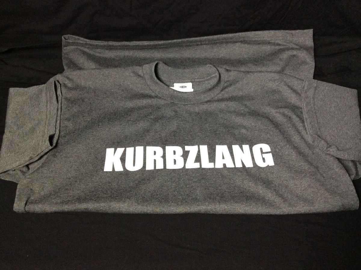 T-Shirt - KURBZLANG Apparel - Grey w/ White KZ 