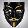 Guy Fawkes - Black & Gold "Anonymous" Mask