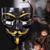 Guy Fawkes - Black & Gold "Anonymous" Mask