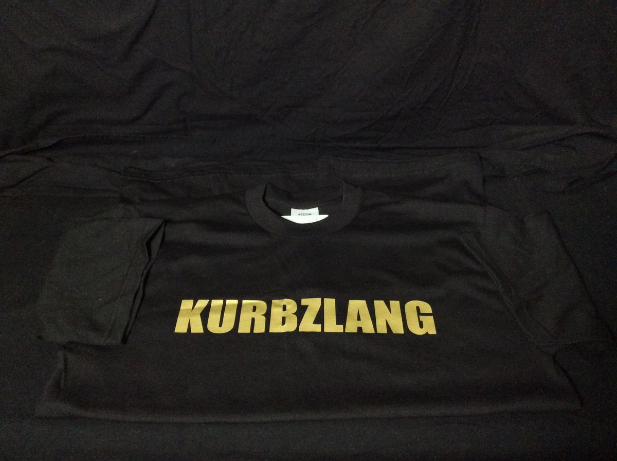 T-Shirt - KURBZLANG Apparel - Black w/Gold KZ 