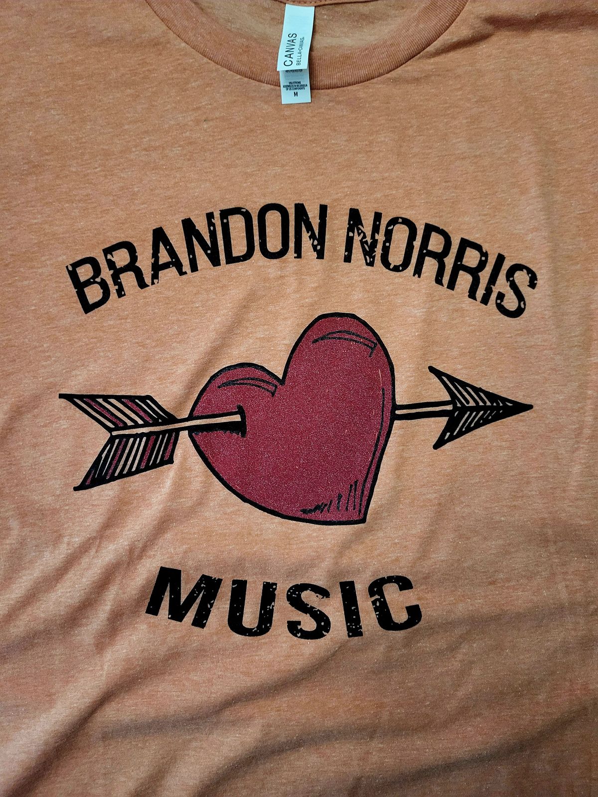 Brandon Norris Music "Heart & Arrow" Bella+Canvas Softstyle T-shirt