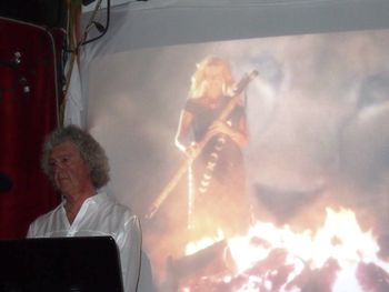Tom and the fire!
