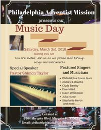 Philadelphia SDA Mission Music Day