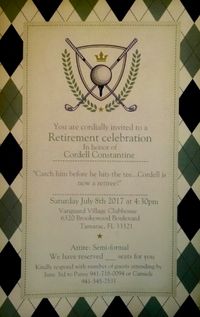 Retirement celebration