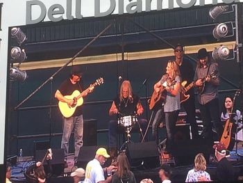 David on Mandolin w/ The Sarah Pierce Band at the Dell Diamond
