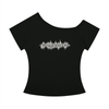 Frequenseers Logo Off The Shoulder T Shirt