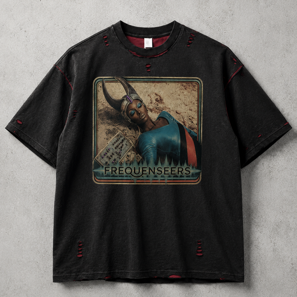 Frequenseers Dream Receiver Hand-frayed Reversible T-shirt