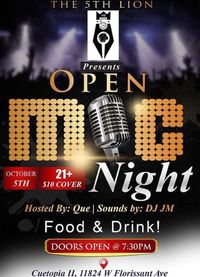 5th Lion Open Mic Night -Special Performance by Carleone Carle