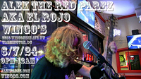 Alex The Red Parez aka El Rojo Returns to Wingo's Glover Park - Wisconsin Ave in Washington, DC! Friday! June 7th, 2024 9:00pm-12:00am! alexparez.com