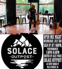 Alex The Red Parez aka El Rojo Hosting Open Mic Night at Solace Outpost in Falls Church, VA! alexparez.com