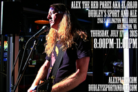 Alex The Red Parez aka El Rojo! Live! At Dudley's Sport and Ale in Shirlington, VA! Thursday! July 17th, 2025 8:00pm-11:00pm! alexparez.com/shows