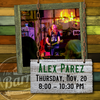 Alex The Red Parez aka El Rojo! Returns to The Barn of Harpers Ferry! Thursday! November 20th, 2025, 8:00pm-10:30pm! alexparez.com/shows