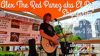 Alex The Red Parez aka El Rojo Returns to Shipgarten in McLean, VA! Saturday, July 8th, 2023, 12:00pm-3:30pm! alexparez.com