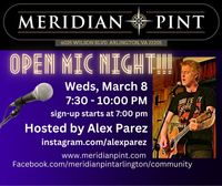 Alex The Red Parez aka El Rojo Hosting Open Mic Night At Meridian Pint