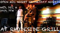 Open Mic Night Wednesday Nights at Rhodeside Grill Hosted By Alex The Red Parez aka El Rojo