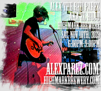 Alex The Red Parez aka El Rojo returns to Highmark Brewery in Fredericksburg, VA! Saturday! November 18th, 2023 6:00pm-9:00pm! alexparez.com