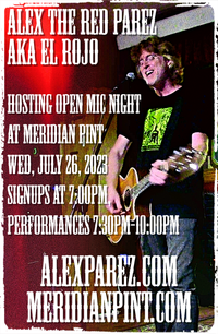 Alex The Red Parez aka El Rojo Hosting Open Mic Night At Meridian Pint
