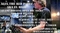 Alex The Red Parez aka El Rojo Guest Hosting Ballston Local Open Mic Night!
