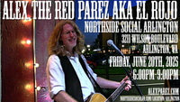 Alex The Red Parez aka El Rojo returns to Northside Social in Arlington, VA! Friday, June 20th, 2025 6:00pm-9:00pm! alexparez.com/shows