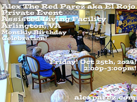 Alex The Red Parez aka El Rojo Returns to Private Event - Birthday Party Celebration! - alexparez.com/shows