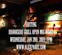 Rhodeside Grill Open Mic Night Wednesday Nights Hosted by Alex The Red Parez aka El Rojo
